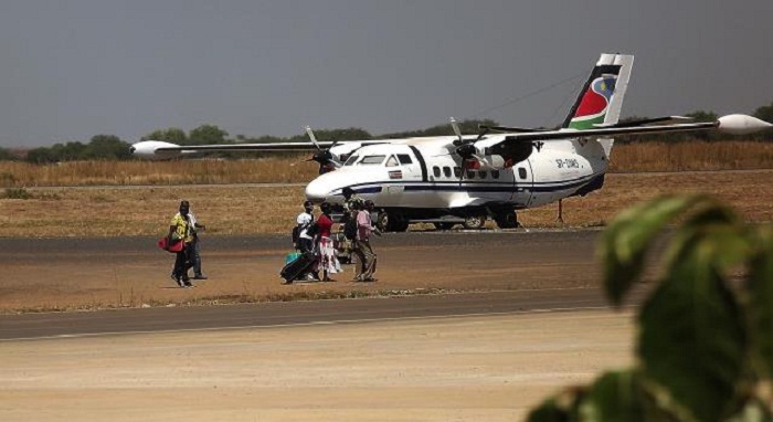 14 جريحا على الأقل في تحطم طائرة جنوب السودان
