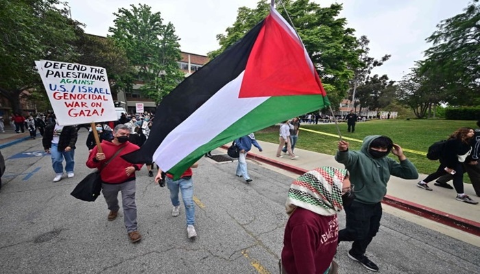 طلاب جامعة كاليفورنيا يعتصمون مجددا ضد الحرب على قطاع غزة
