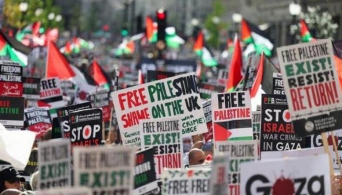 تظاهرات في مدن وعواصم عالمية تنديدا بالعدوان على قطاع غزة
