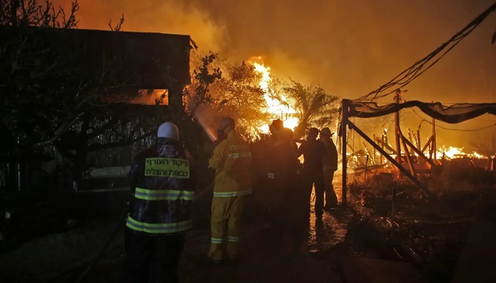  اندلاع حريق كبير قرب قاعدة عسكرية إسرائيلية في القدس المحتلة ‎ 