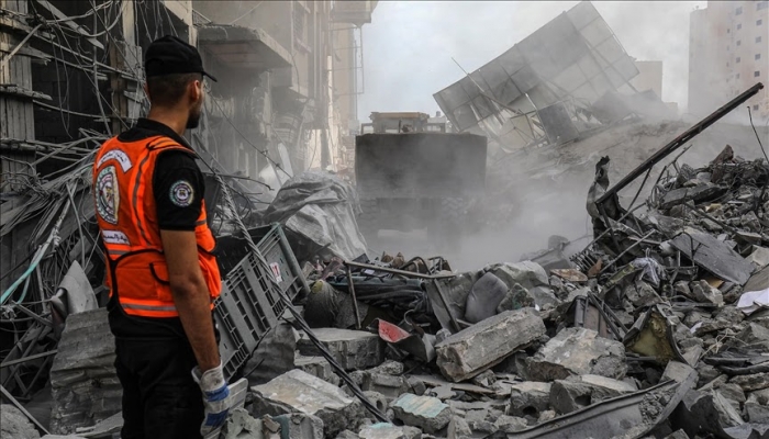 3 شهداء من كوادر الدفاع المدني بقصف إسرائيلي على غزة
